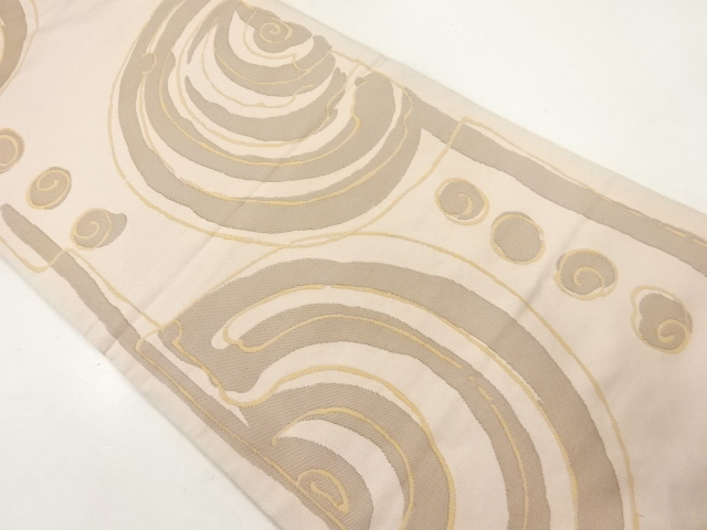 リサイクル　抽象模様織出し袋帯